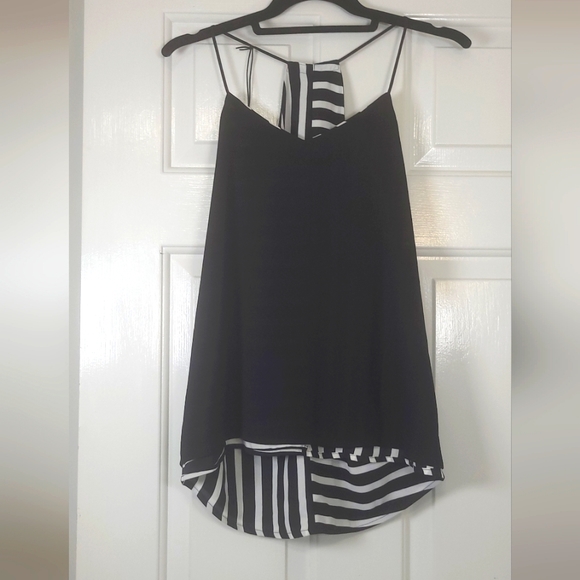 NWT Express Barcelona Cami Reversible Striped Tank - Picture 2 of 2